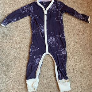 Burt’s Bees Baby Floral Footless Coverall/Sleeper with Foldover Feet